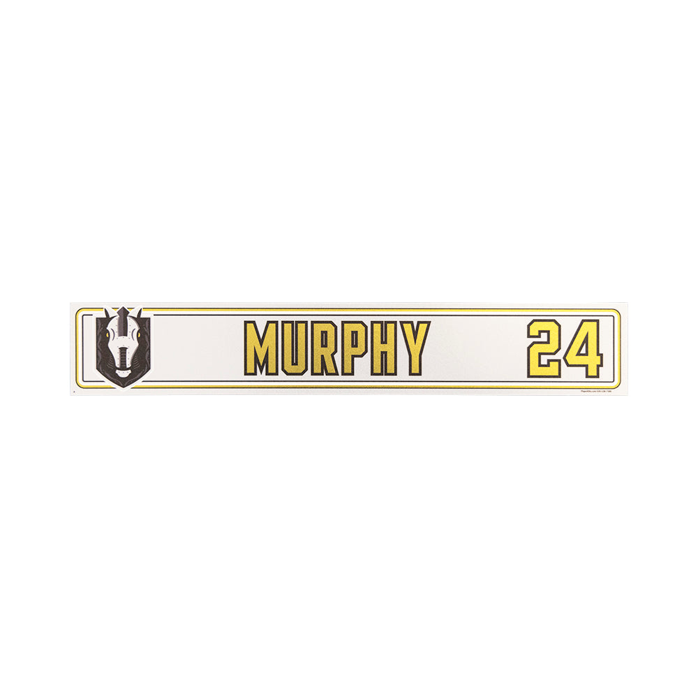 #24 Ryan Murphy: Game-Used Inaugural Season Locker Nameplate