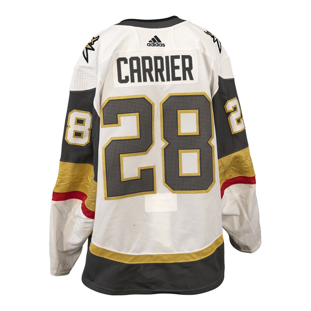 Vegas Golden Knights #28 William Carrier Game-Worn Playoff Away Jersey –  Vegas Team Store