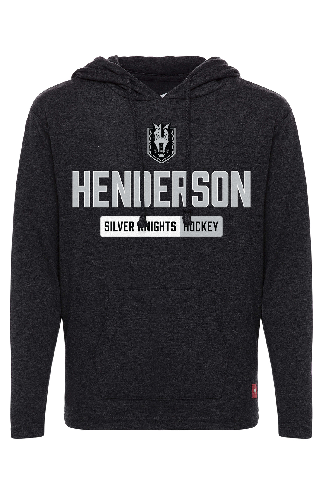 Henderson Silver Knights Adult Long Sleeve Tee with Hood - Vegas Team Store