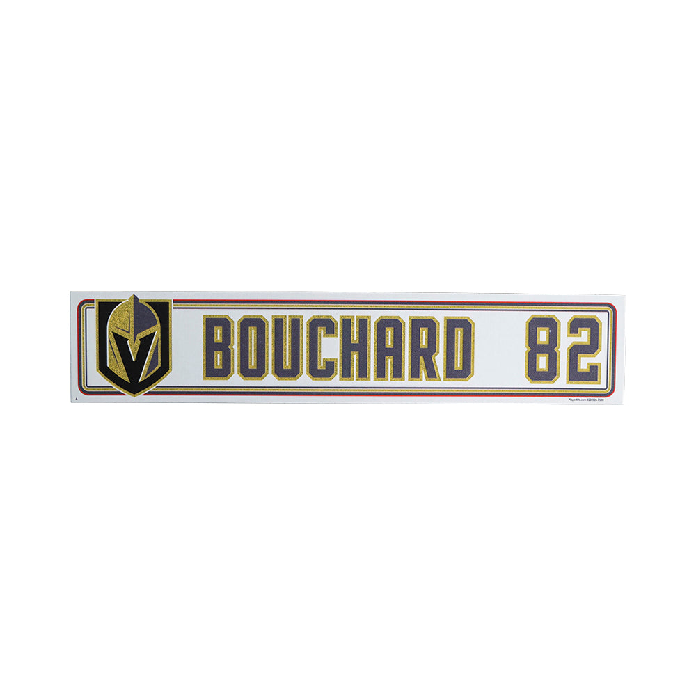 #82 Xavier Bouchard Locker Nameplate - Away - 911204