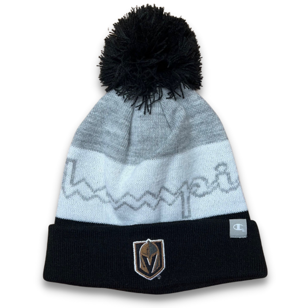 Vegas Golden Knights Champion Stripe Pom Knit Cap – Vegas Team Store