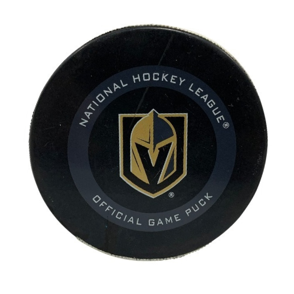 San Jose Sharks Evander Kane #9 Goal Puck 3/17/21 - Hologram #6161 - Vegas Team Store
