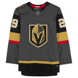 Marc-Andre Fleury Vegas Golden Knights Fanatics Authentic Autographed Black adidas Authentic Jersey with ''2021 Vezina'' Inscription