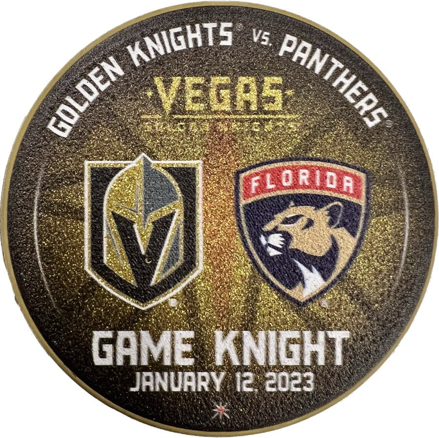 Vegas Golden Knights/Florida Panthers Match Up Puck - NHL 2023