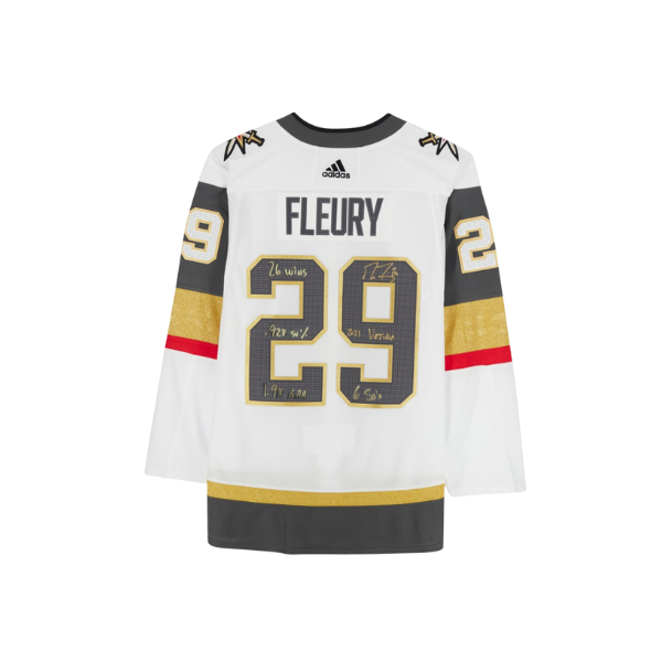 Marc-Andre Fleury Vegas Golden Knights Fanatics Authentic Autographed Away adidas Authentic Jersey with Multiple Inscriptions - Limited Edition of 29