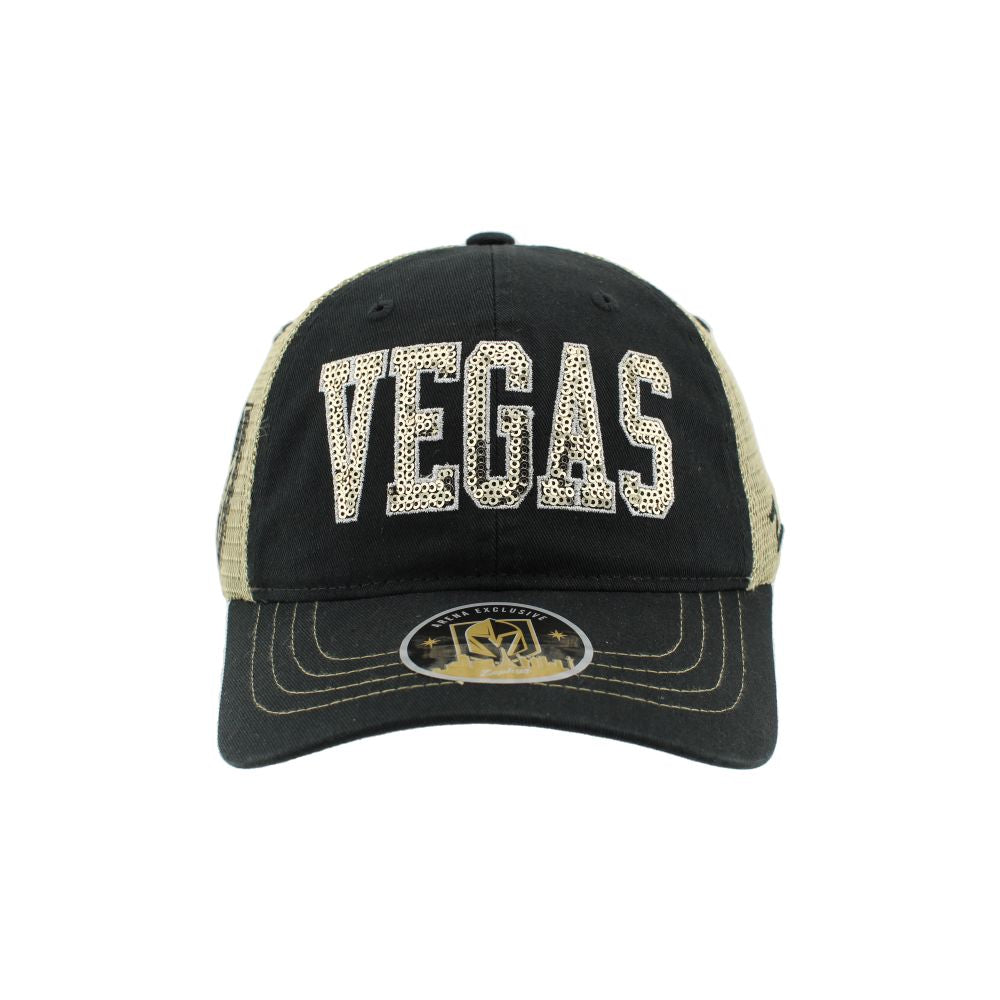 Vegas Golden Knights Women's  "VEGAS" Sequin Trucker