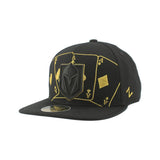 Vegas Golden Knights Blackout Playing Card Cap