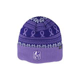 Vegas Golden Knights Hockey Fights Cancer Cuffed Knit