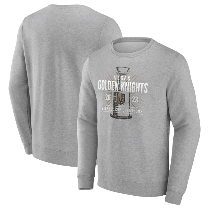 Vegas Golden Knights Stanley Cup Champions Gray Shootout Crewneck