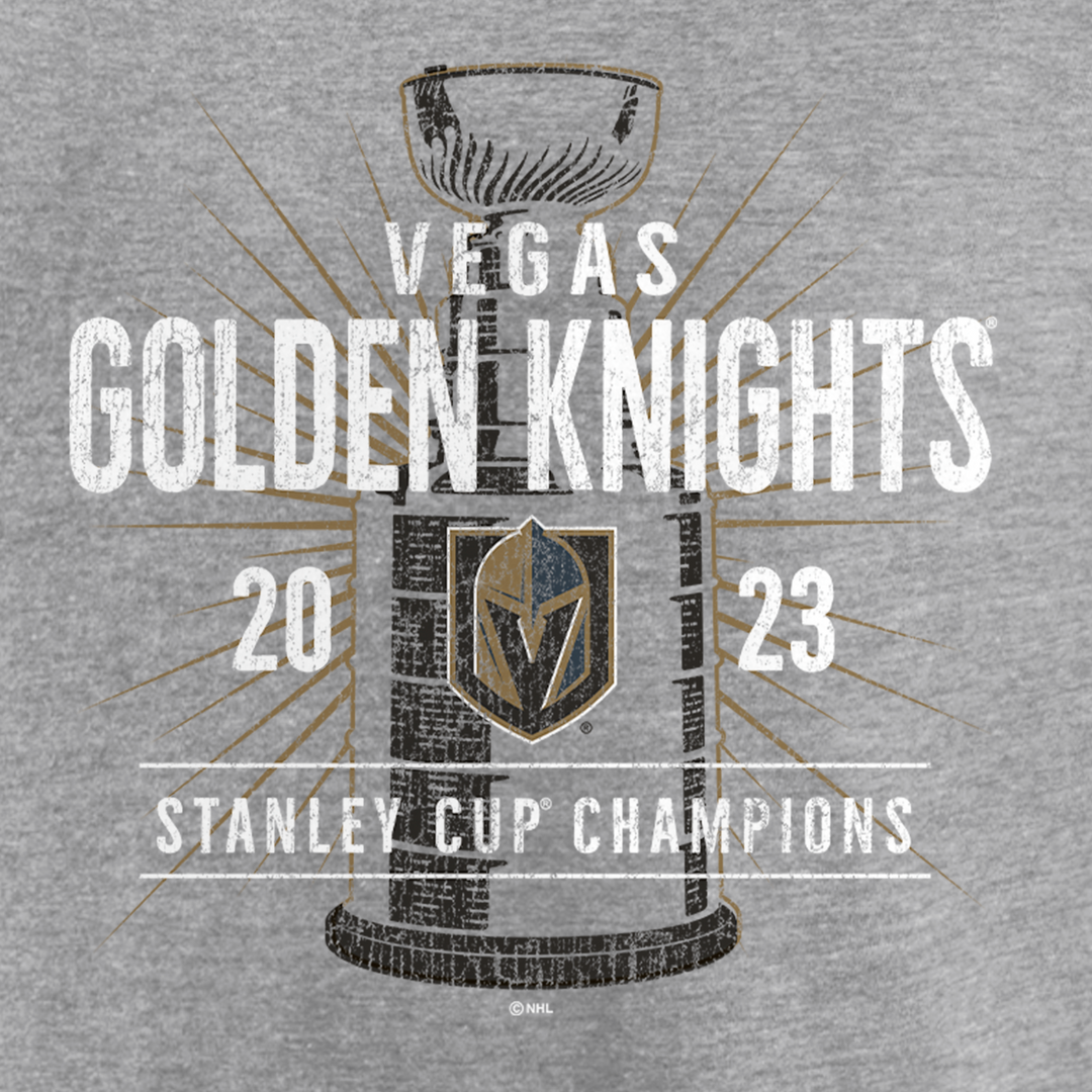 Vegas Golden Knights Stanley Cup Champions Gray Shootout Crewneck