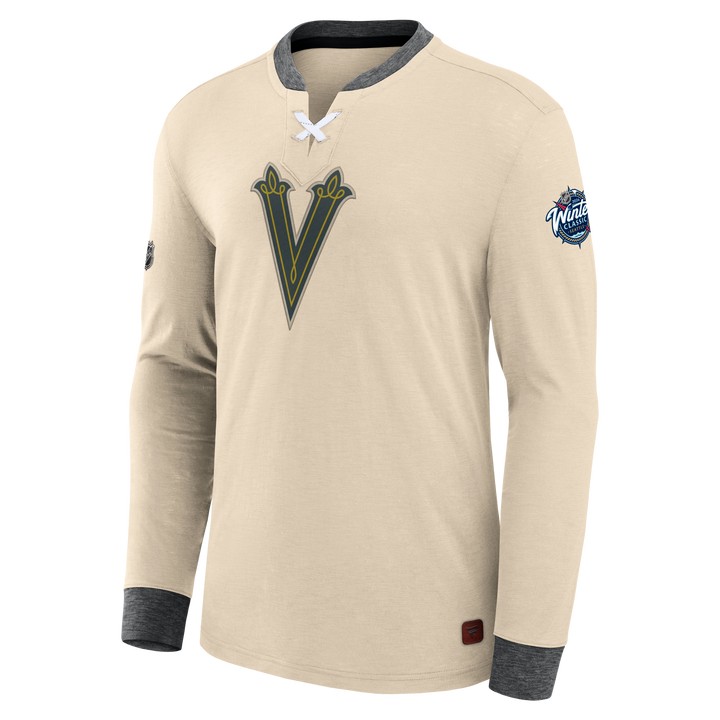 Vegas Golden Knights 2024 Winter Classic Lace-up Authentic Pro Long Sleeve Tee