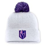 Vegas Golden Knights Authentic Pro Hockey Fights Cancer Cuffed Knit Beanie