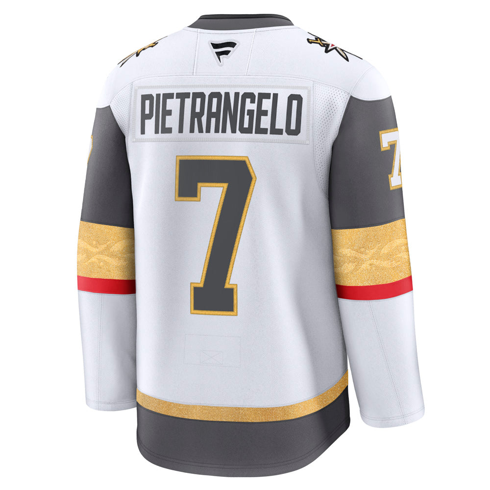 Vegas Golden Knights Fanatics Premium Stitched Alex Pietrangelo Jersey