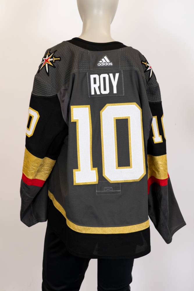 Game-Worn:#10 Charles Antoine Roy Gray Jersey 2019/20 Set 1-17763