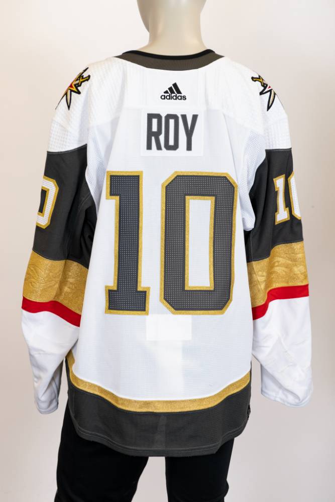 Game-Worn:#10 Nicolas Roy White Jersey 2022/23 Playoffs-SC256