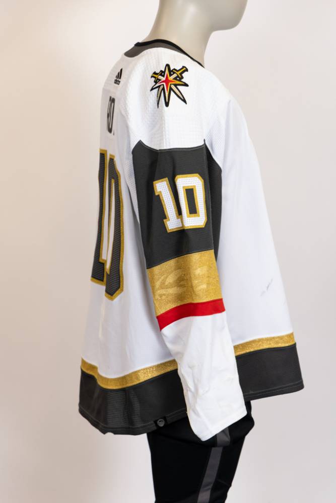 Game-Worn:#10 Nicolas Roy White Jersey 2022/23 Playoffs-SC256