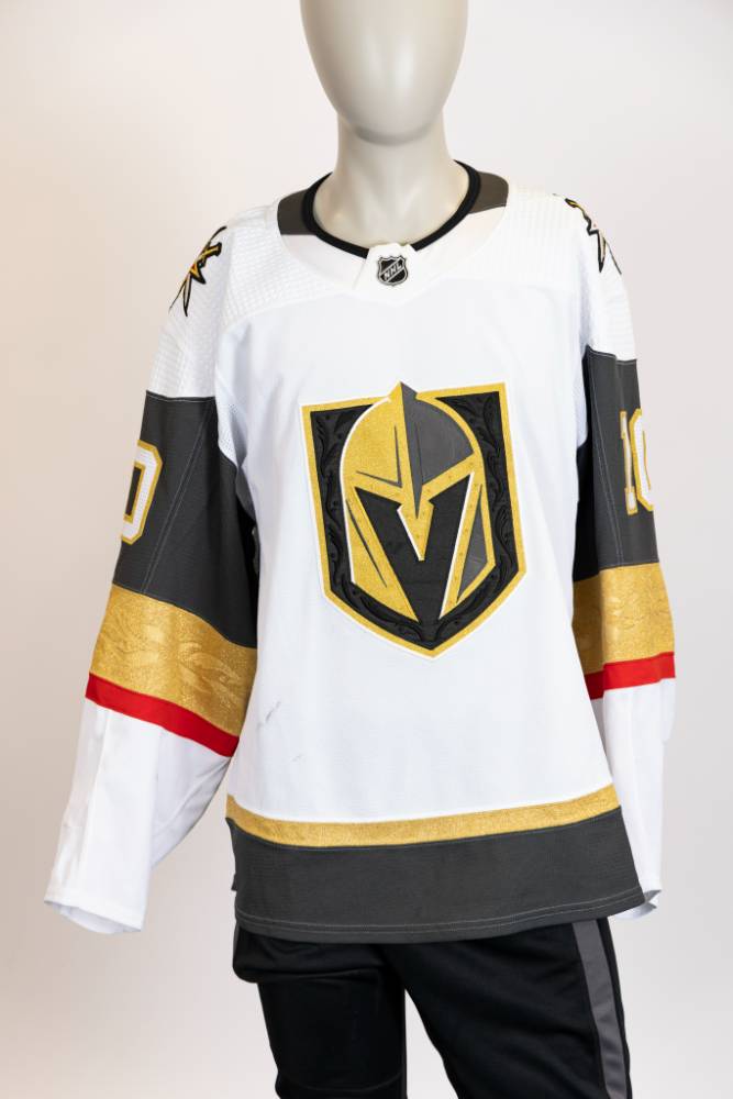 Game-Worn:#10 Nicolas Roy White Jersey 2022/23 Playoffs-SC256