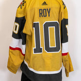 Game-Worn:#10 Nicolas Roy Gold Jersey 2023/24 Playoffs-16831