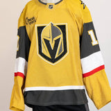 Game-Worn:#10 Nicolas Roy Gold Jersey 2023/24 Playoffs-16831