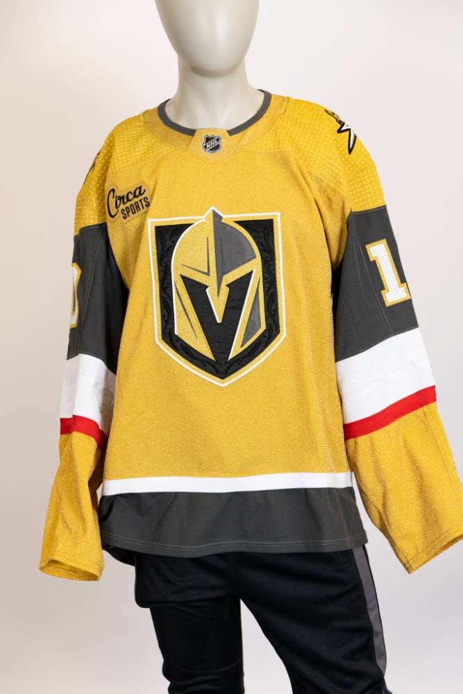 Game-Worn:#10 Nicolas Roy Gold Jersey 2023/24 Playoffs-16831