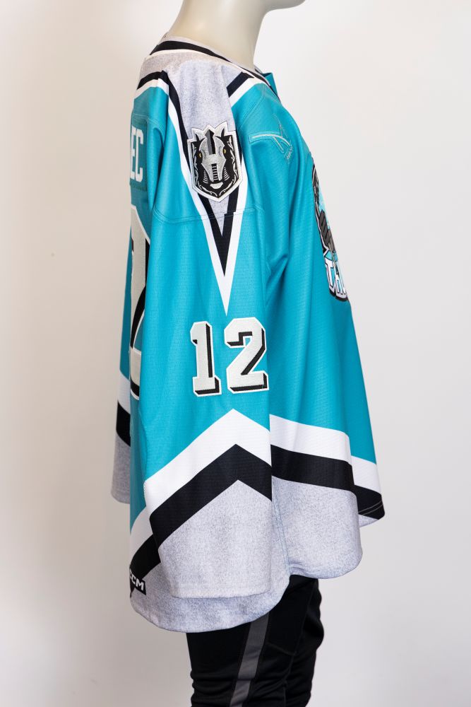 Game-Issued:#12 Jakub Brabenec Signed Thunder Knight Jersey-346