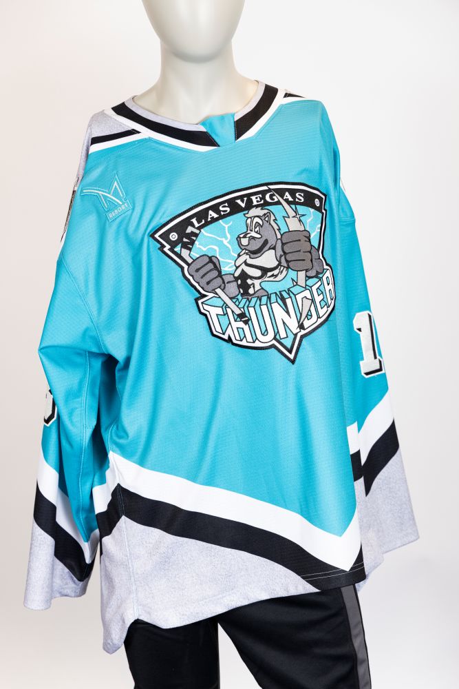 Game-Worn:#13 Jakub Demek Signed Thunder Knight Jersey-328