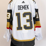 Game-Issued:#13 Jakub Demek White Jersey 2023/24 Set 1-16948