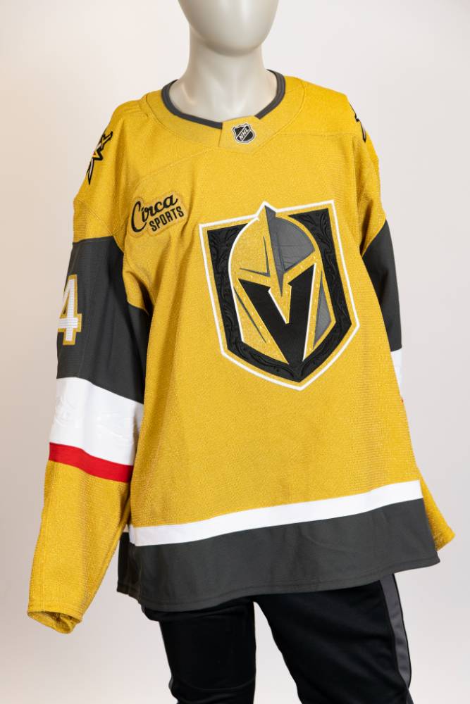 Game-Issued:#14 Nicolas Hague Gold Jersey 2024/25 Set 4-19468