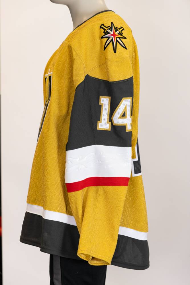Game-Issued:#14 Nicolas Hague Gold Jersey 2024/25 Set 4-19468