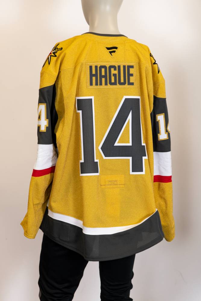 Game-Issued:#14 Nicolas Hague Gold Jersey 2024/25 Set 4-19468