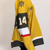 Game-Issued:#14 Nicolas Hague Gold Jersey 2024/25 Set 4-19468