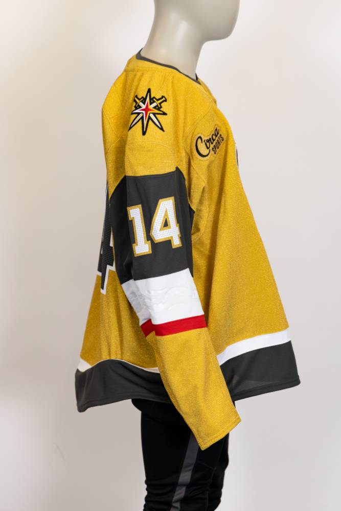 Game-Issued:#14 Nicolas Hague Gold Jersey 2024/25 Set 4-19468