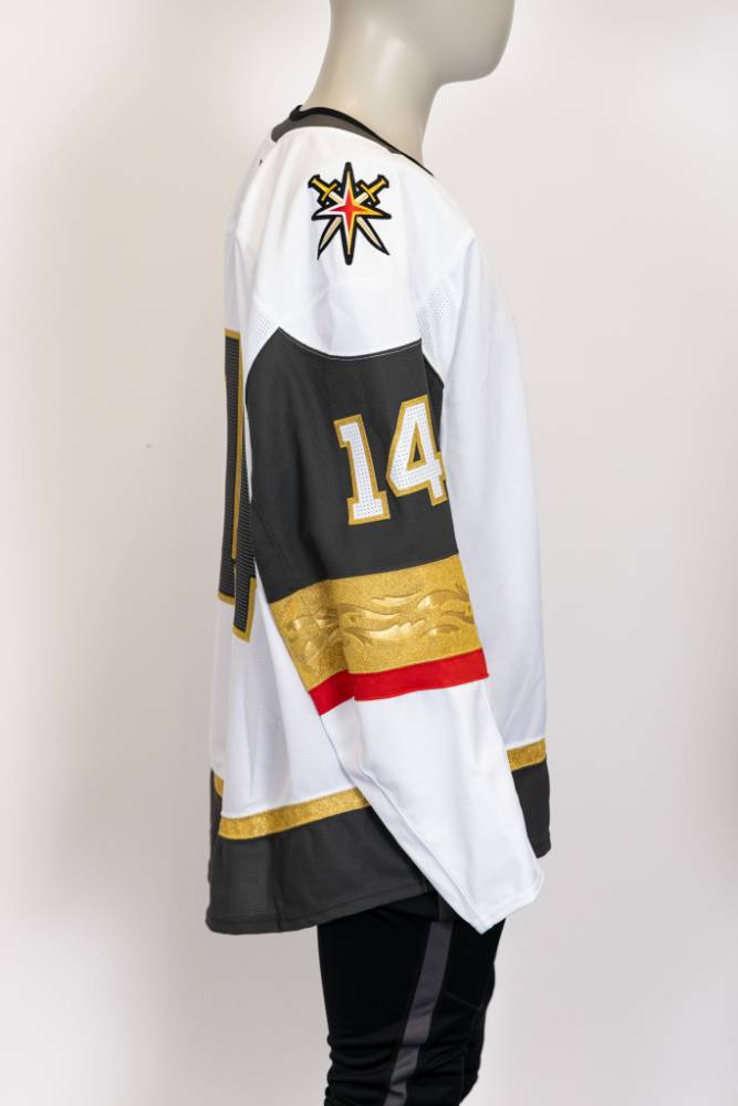 Game-Issued:#14 Nicolas Hague White Jersey 2024/25 Set 4-19440