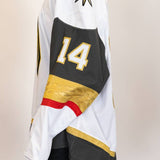 Game-Issued:#14 Nicolas Hague White Jersey 2024/25 Set 4-19440
