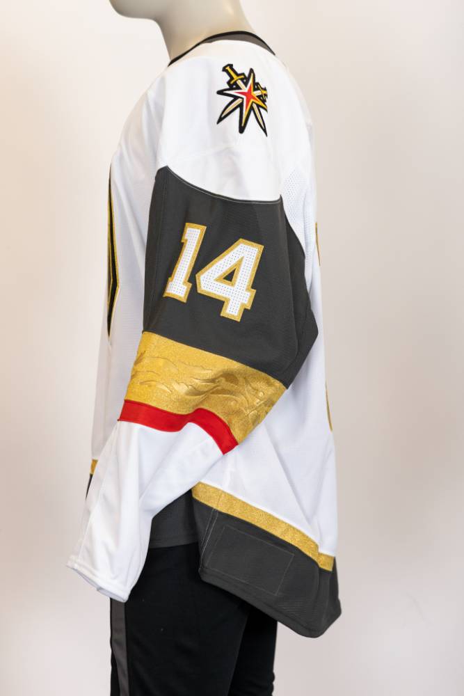 Game-Issued:#14 Nicolas Hague White Jersey 2024/25 Set 4-19440