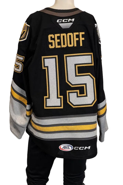 Game-Worn:#15 Christoffer Sedoff House Henderson Jersey-459