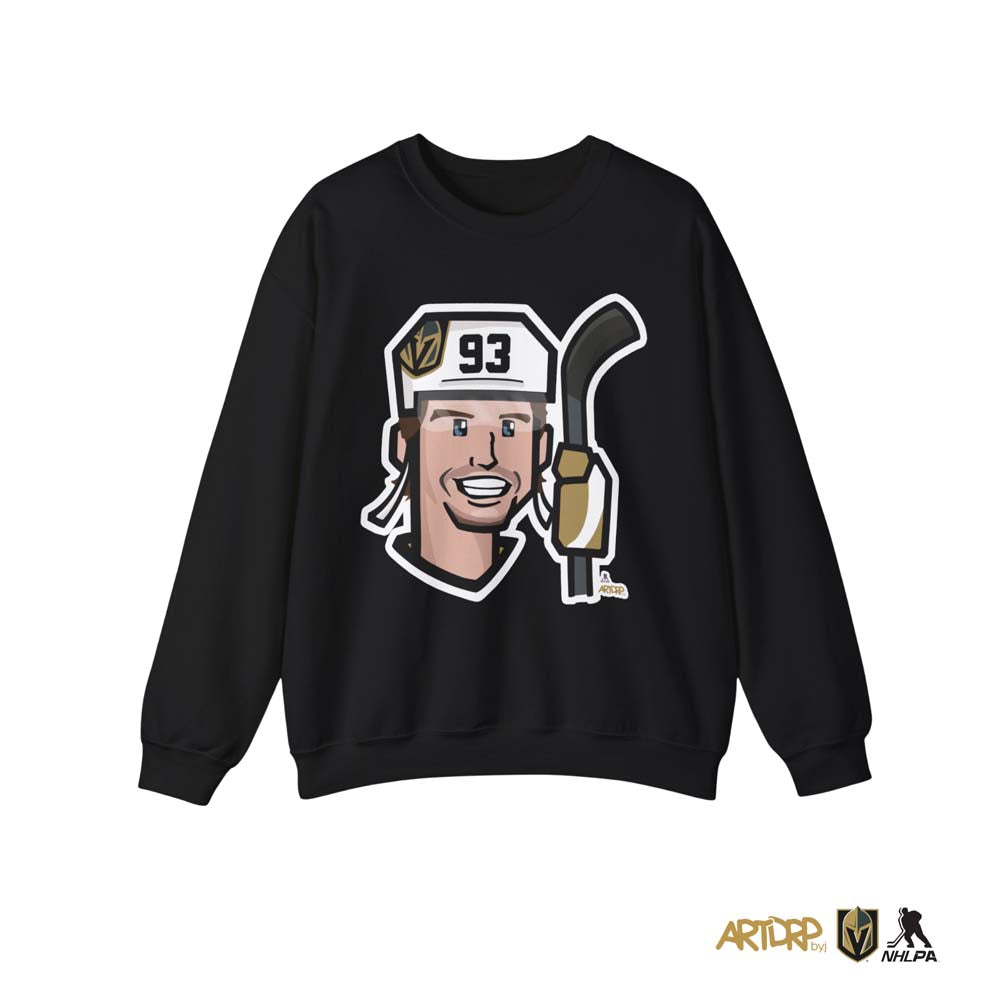 Vegas Golden Knights #93 Mitch Marner Caricature Crewneck - Vegas Team Store
