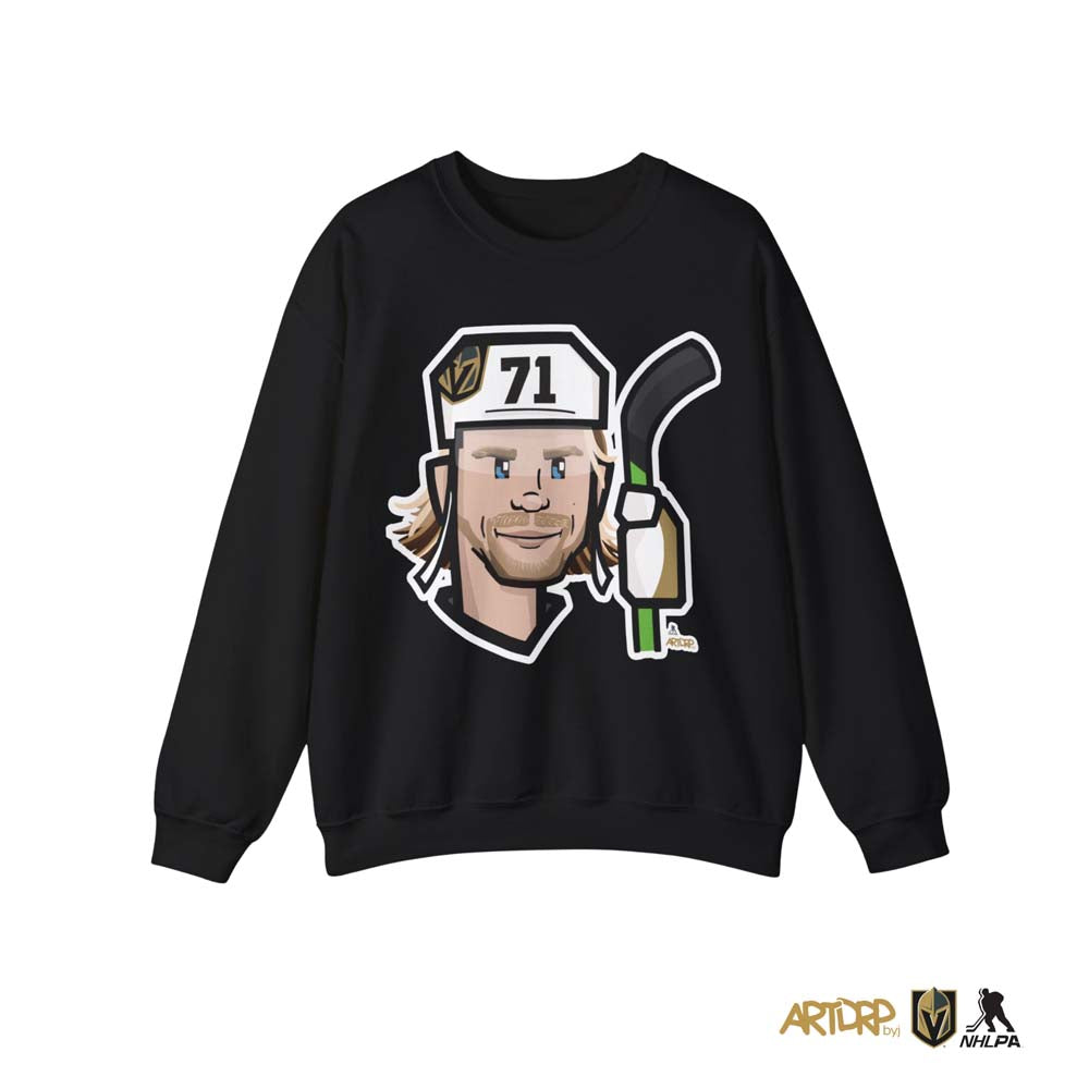 Vegas Golden Knights #71 William Karlsson Caricature Crewneck - Vegas Team Store