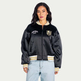 Vegas Golden Knights Satin Bomber Jacket