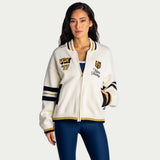 Vegas Golden Knights Boxy Jacquard Full-Zip Sweater