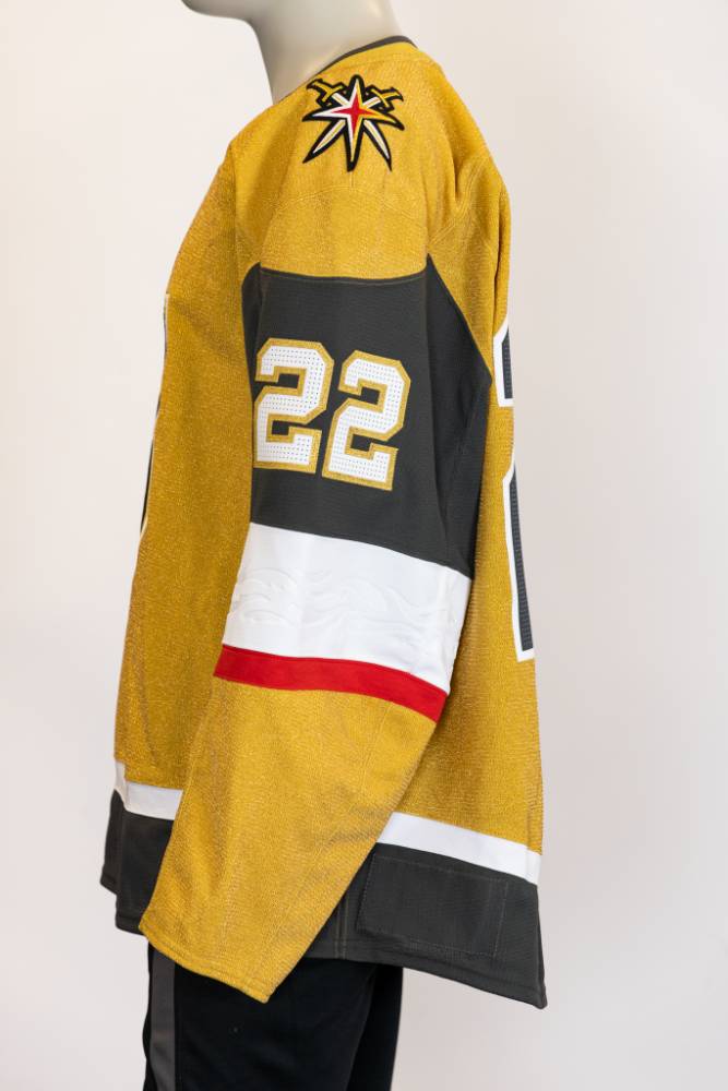 Game-Issued:#22 Cole Schwindt Gold Jersey 2024/25 Set 4-19475