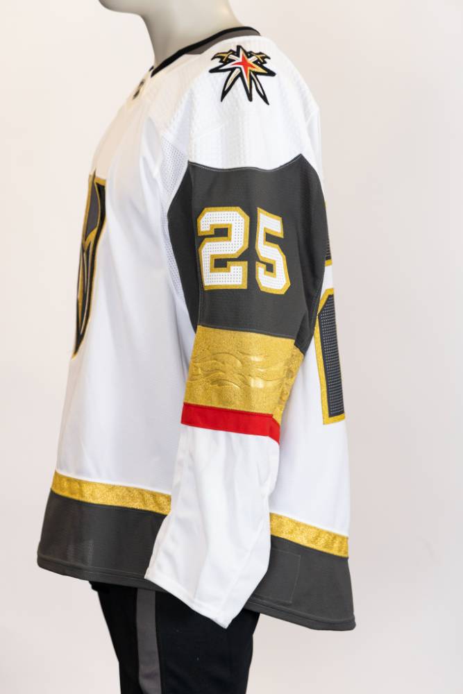 Game-Issued:#25 Lucas Elvenes White Jersey 2020/21 Set 1-11063