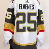 Game-Issued:#25 Lucas Elvenes White Jersey 2020/21 Set 1-11063