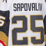 Game-Issued: #25 Matayas Sapovaqliv  White Set 1 Jersey 2023/24 Season-16943