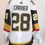 Game-Worn:#28 William Carrier White Jersey 2023/24 Playoffs-16868
