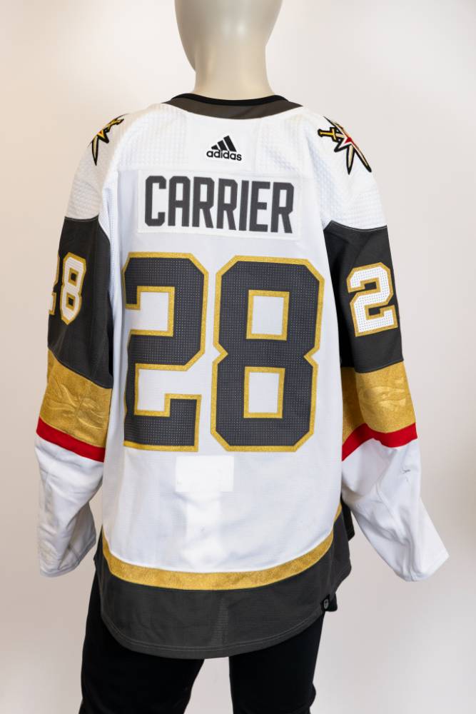 Game-Worn:#28 William Carrier White Jersey 2023/24 Playoffs-16868
