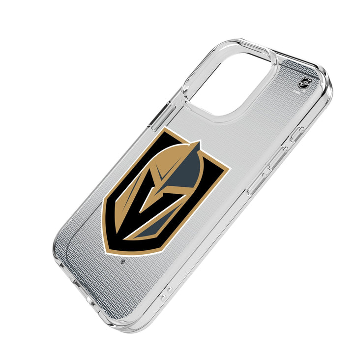 Vegas Golden Knights Linen Clear Phone Case for Apple iPhone