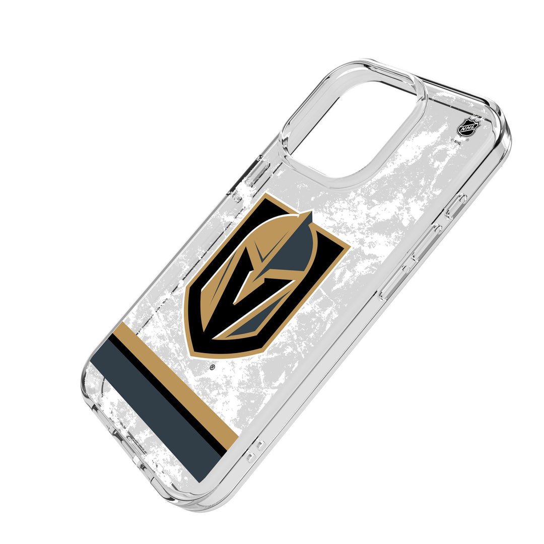 Vegas Golden Knights Ice Stripe Clear Phone Case for Apple iPhone
