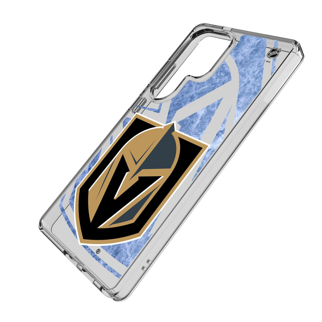 Vegas Golden Knights Ice Tilt Clear Phone Case for Samsung Galaxy