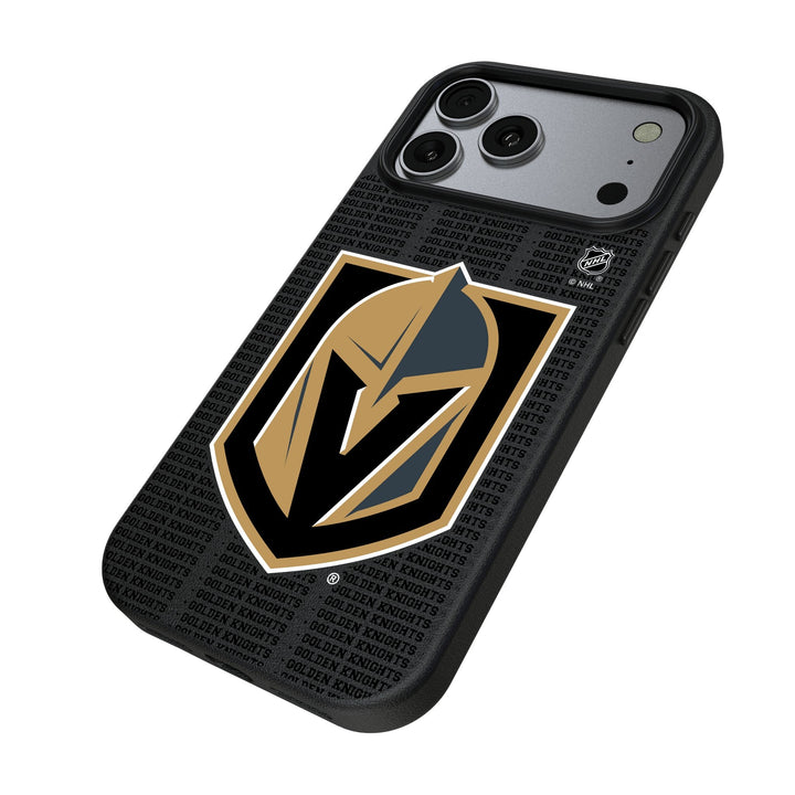 Vegas Golden Knights Text Backdrop MagSafe Compatible Phone Case for Apple iPhone 17 Series